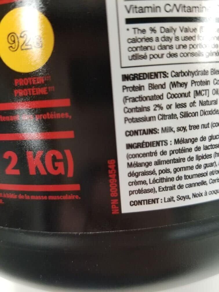 Mass Extreme Gainer – Proteina De Suero En Polvo – Desarrolle Tamano Y Fuerz…