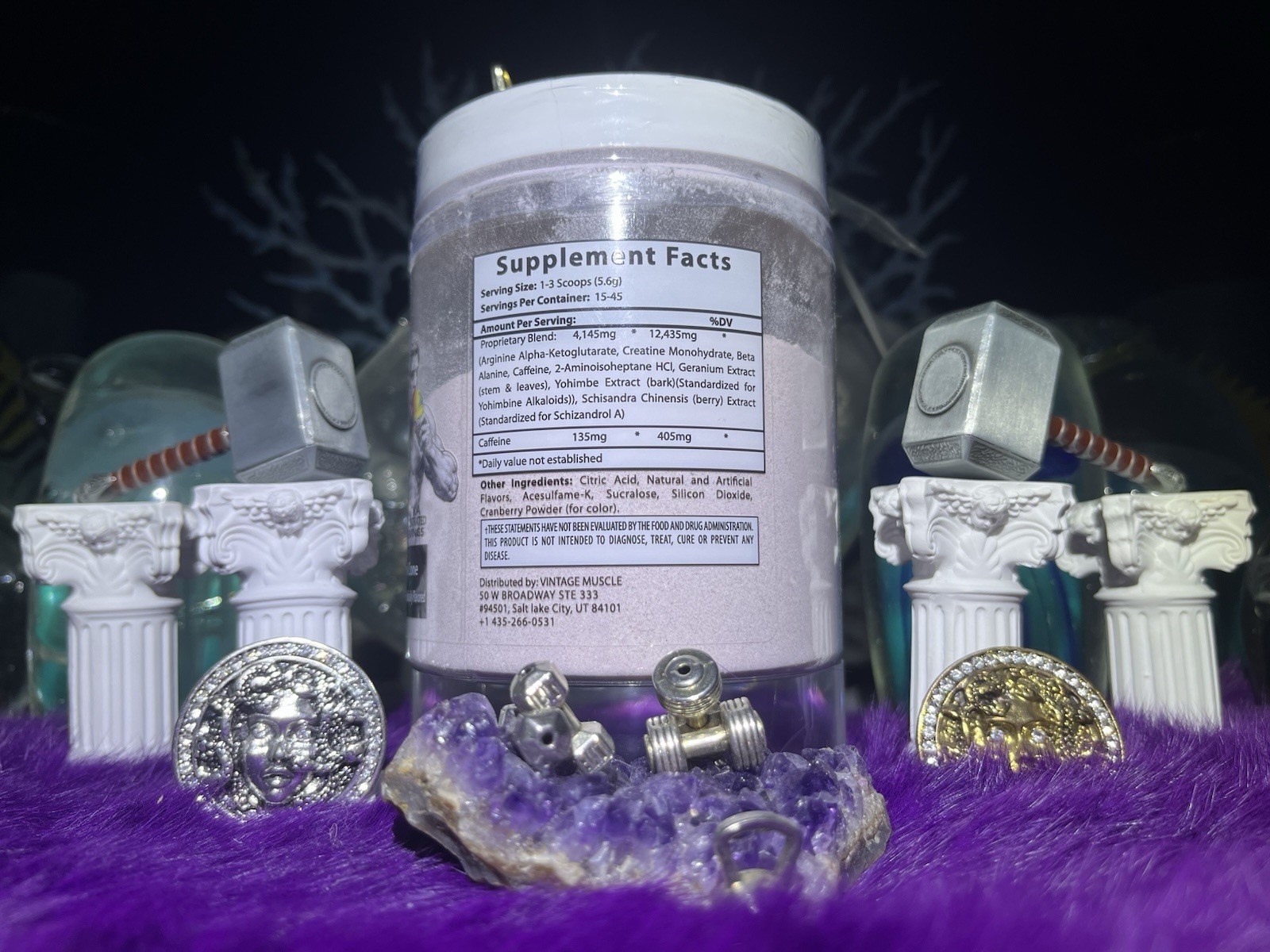 Vintag3D Ultimate Pre-Workout Matrix W/Geranium By Vintage Muscle💪🏛️🧪💥🍧