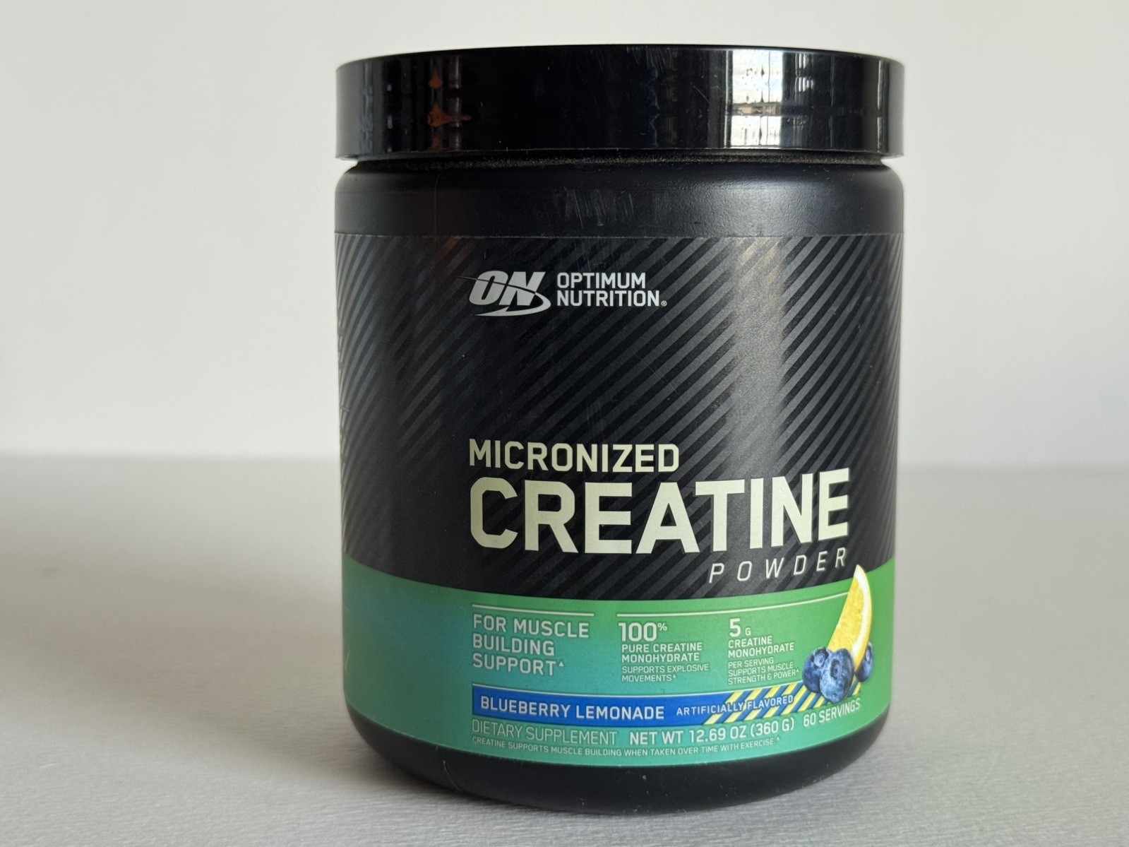 Micronized Creatine Monohydrate Powder, Blueberry Lemonade Creatine, 60 Servings
