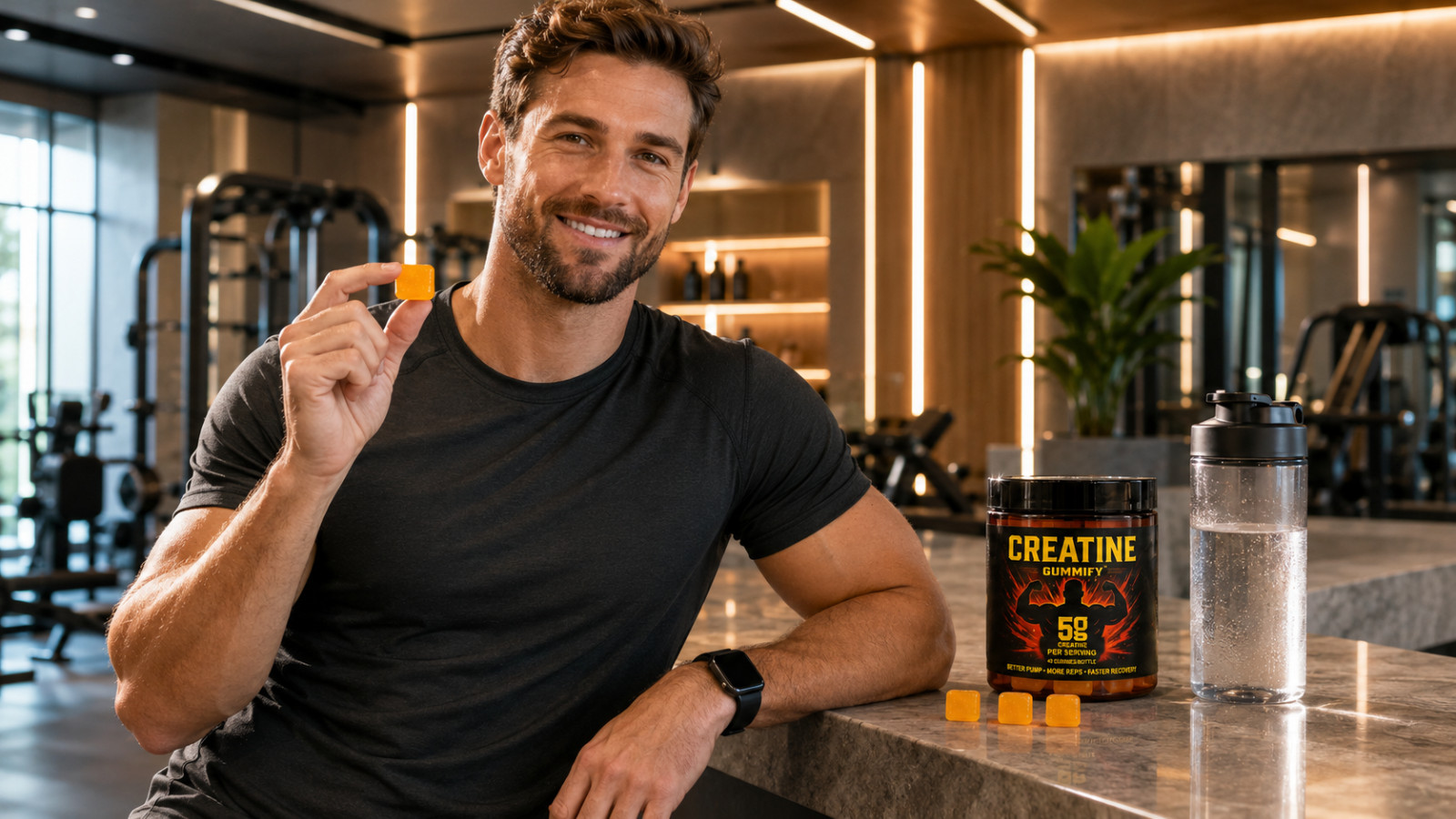 6 UNITS Creatine Gummies 5g creatine 40 gummies per bottle 2 month supply vegan