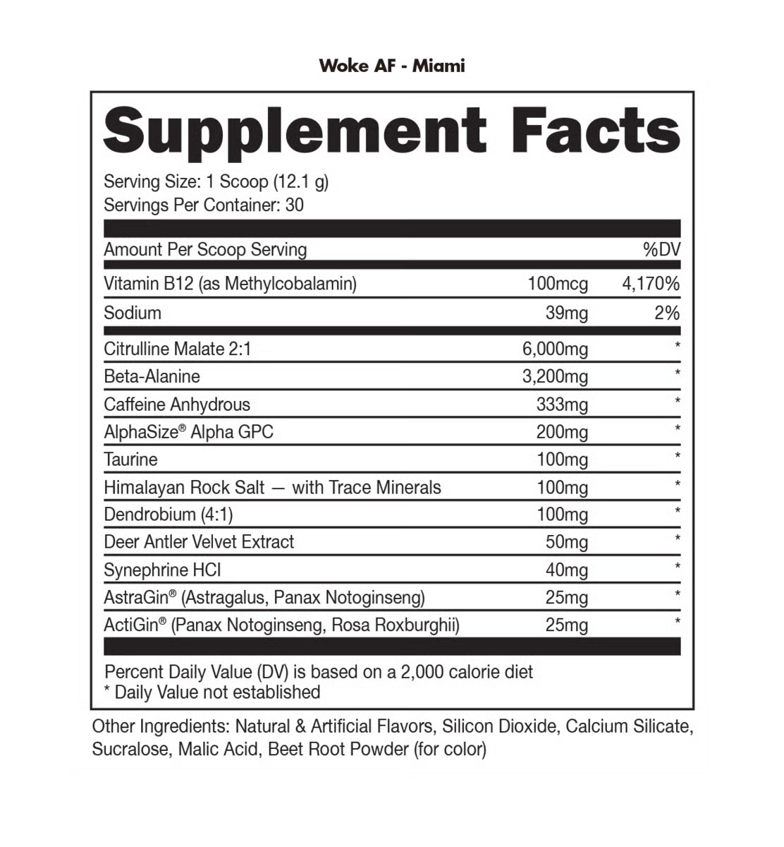 BUCKED UP WOKE AF HIGH STIMULANT PRE-WORKOUT (WE SEND OUT SAMPLES)
