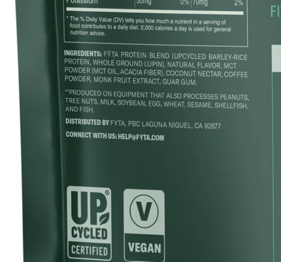 FYTA Vegan Protein Powder Chocolate Plant Based Protein Powder with Better T…