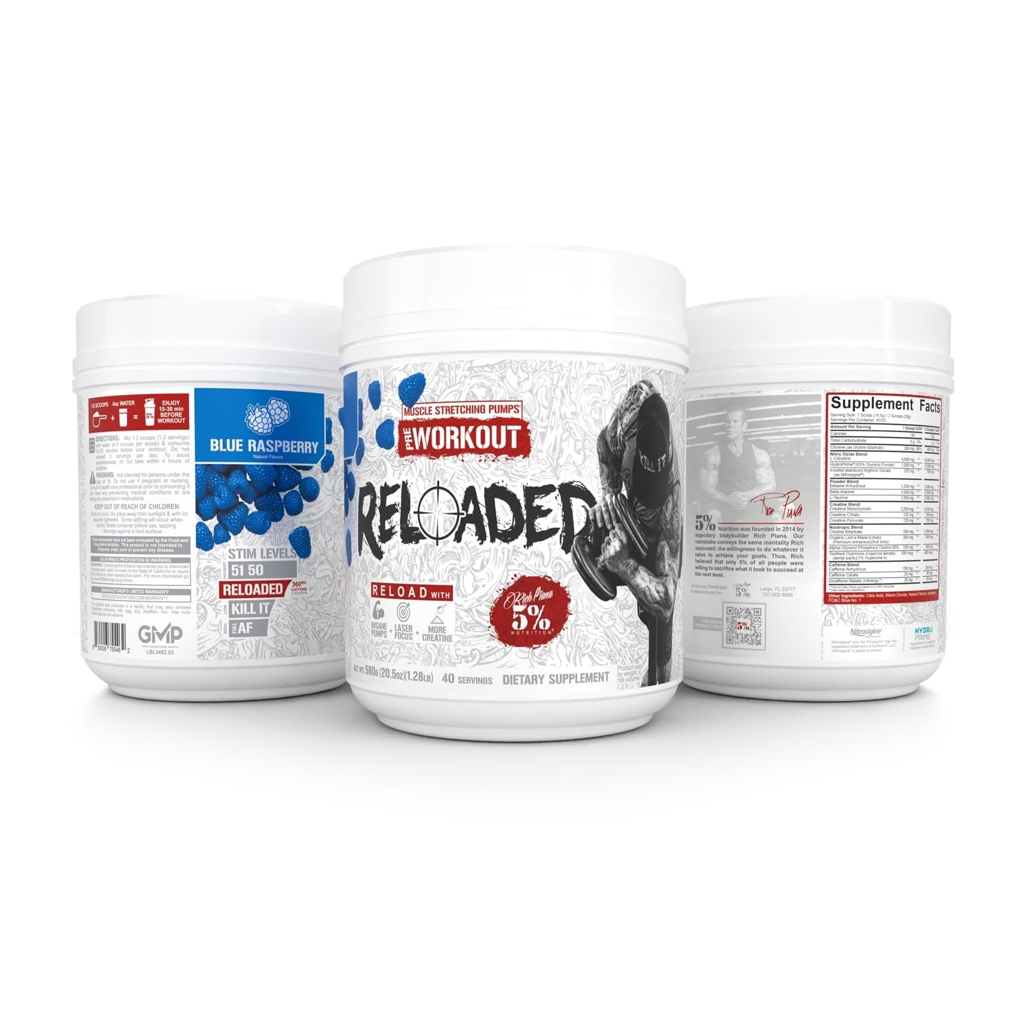 High-Stim Pre-Workout Powder | Ultra Energy, Focus, Pumps & Endurance | Citrulli