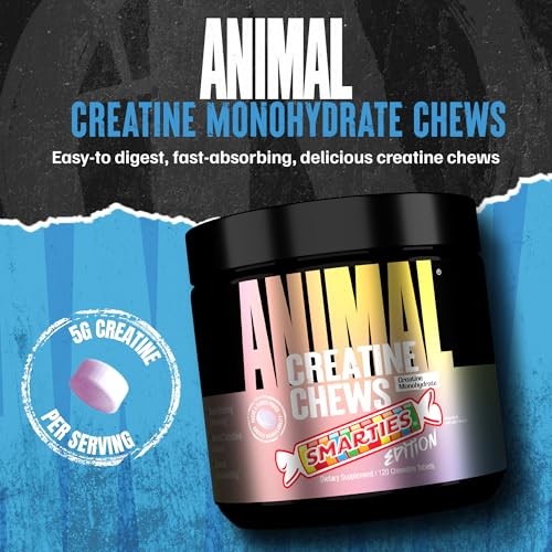 Creatine Monohydrate Chews 5g 120 Tablets Strength Power