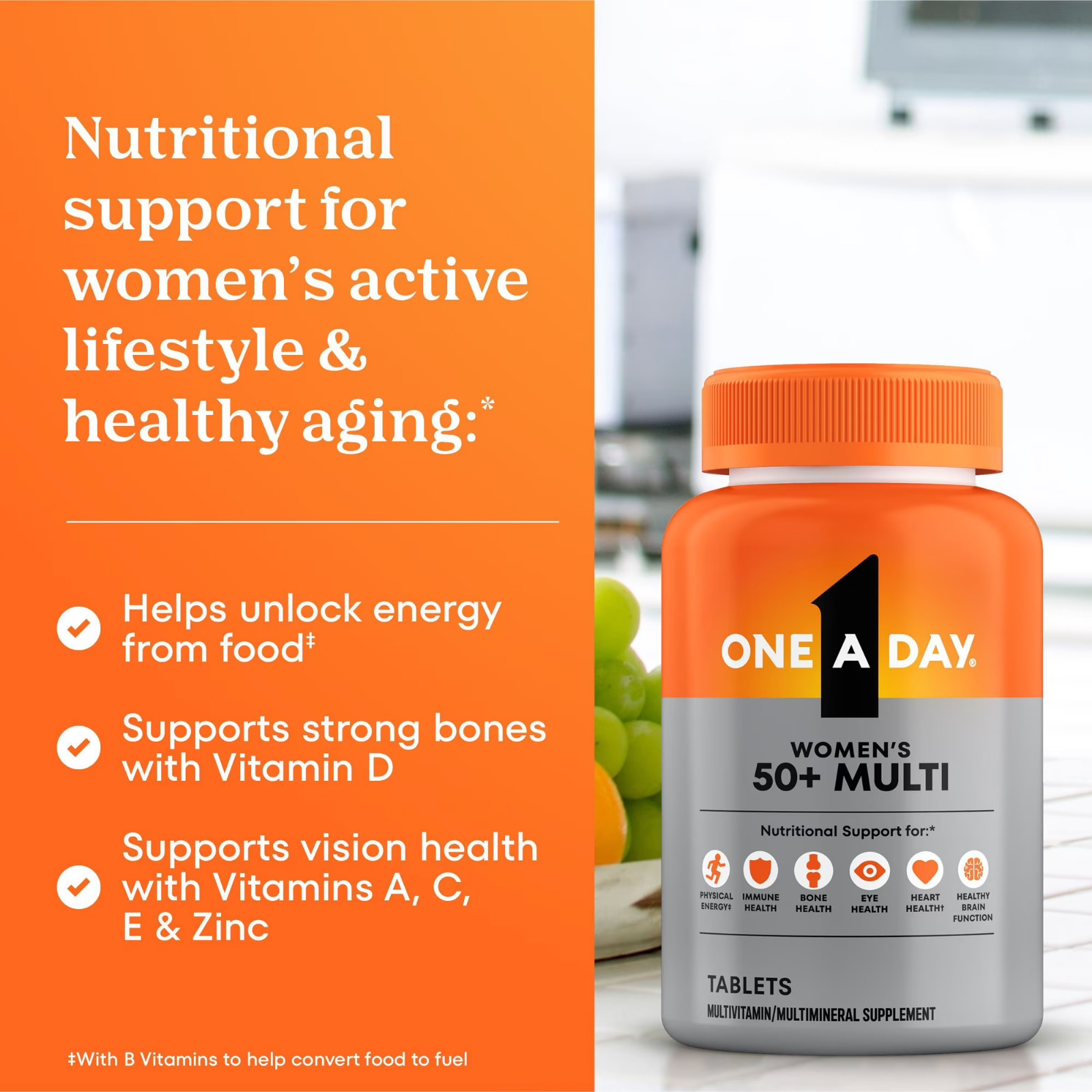 ONE A DAY WOMENS 50+ HEALTHY ADVANTAGE MULTIVITAMIN (300 TABLET) oneaday 1 multi