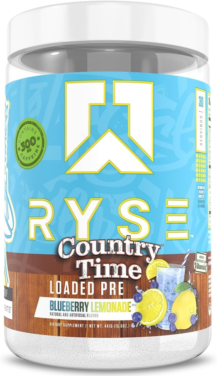Country Time Blueberry Lemonade Pre-Workout – 30 Servings of Explosive Energy