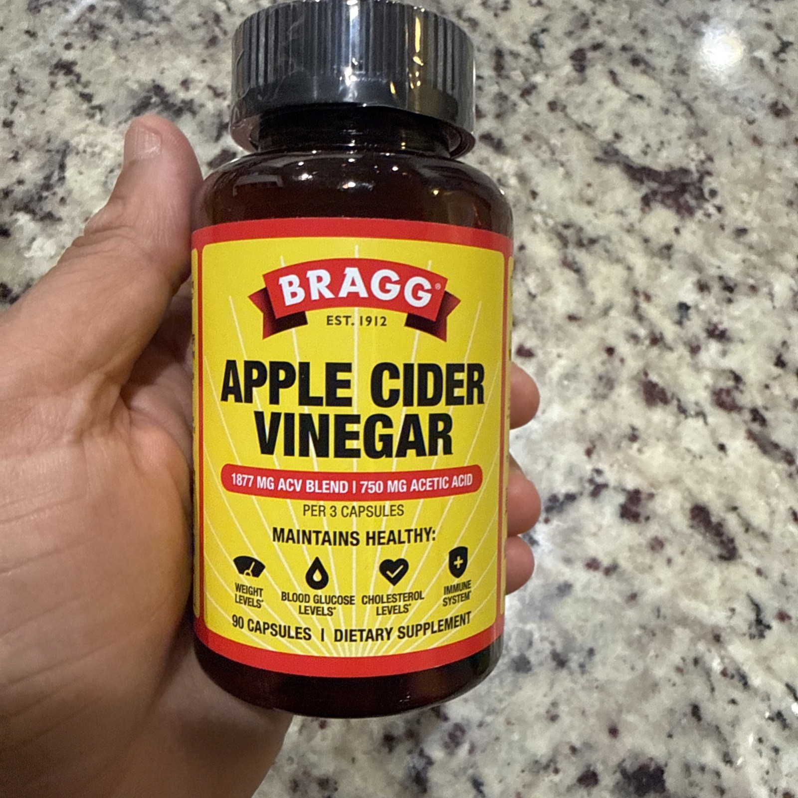 Bragg Apple Cider Vinegar , 90 Capsules Sealed Exp 02/2028 Fast Shipping