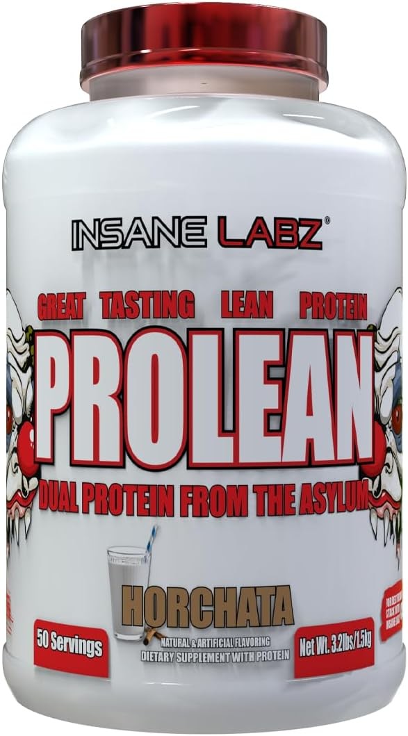 Insane Labz ProLean Protein & Whey | 26g Protein 50 Servings Horchata 3.2 Lbs