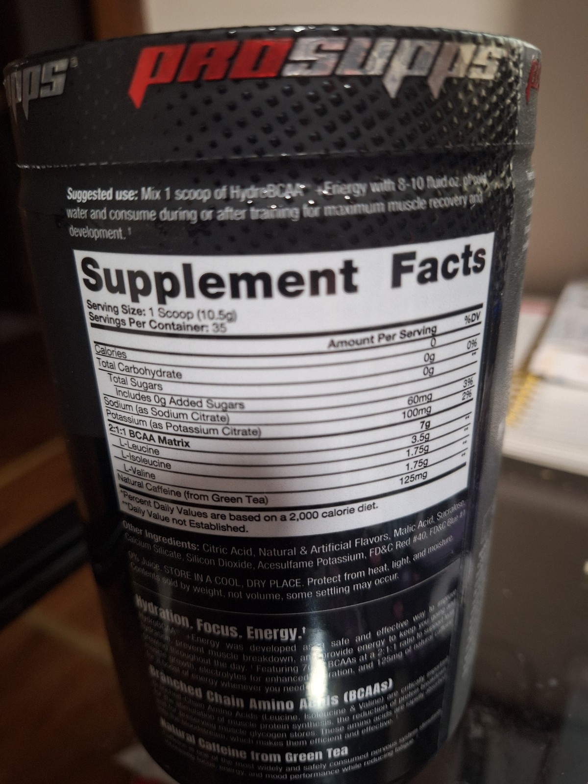 ProSupps PS Hydro BCAA Energy Hydration Electrolytes Grape