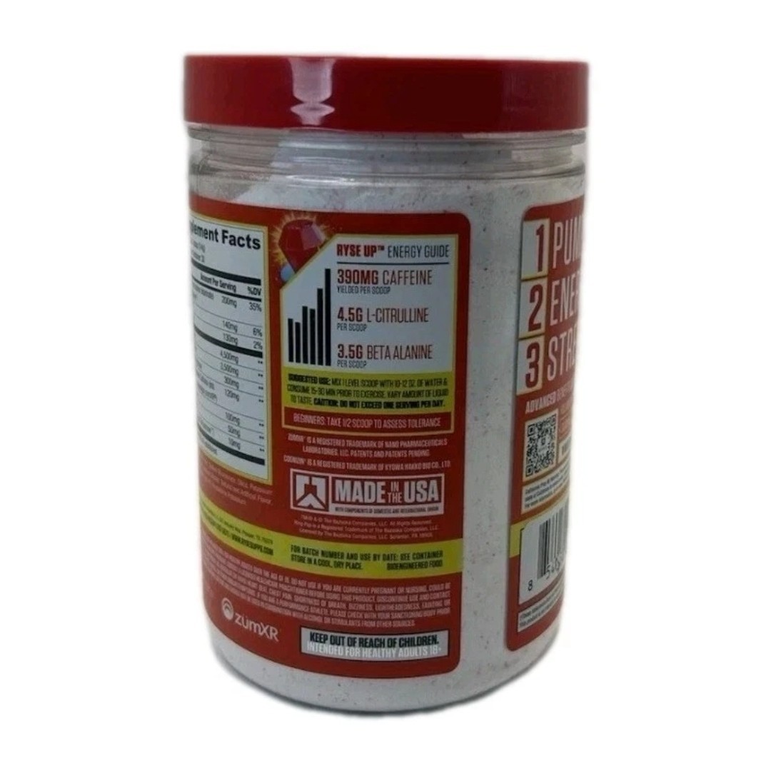 Ryse Loaded Pre Workout Supplement Pumps & Energy Cherry Ring Pop – Size: 14.8oz