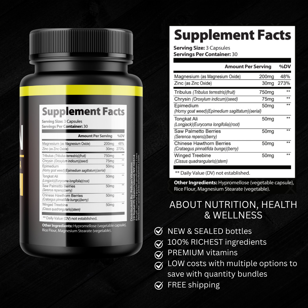 EROSEN- Bodybuilding & Weight Support- 5 Bottles- 450 Capsules