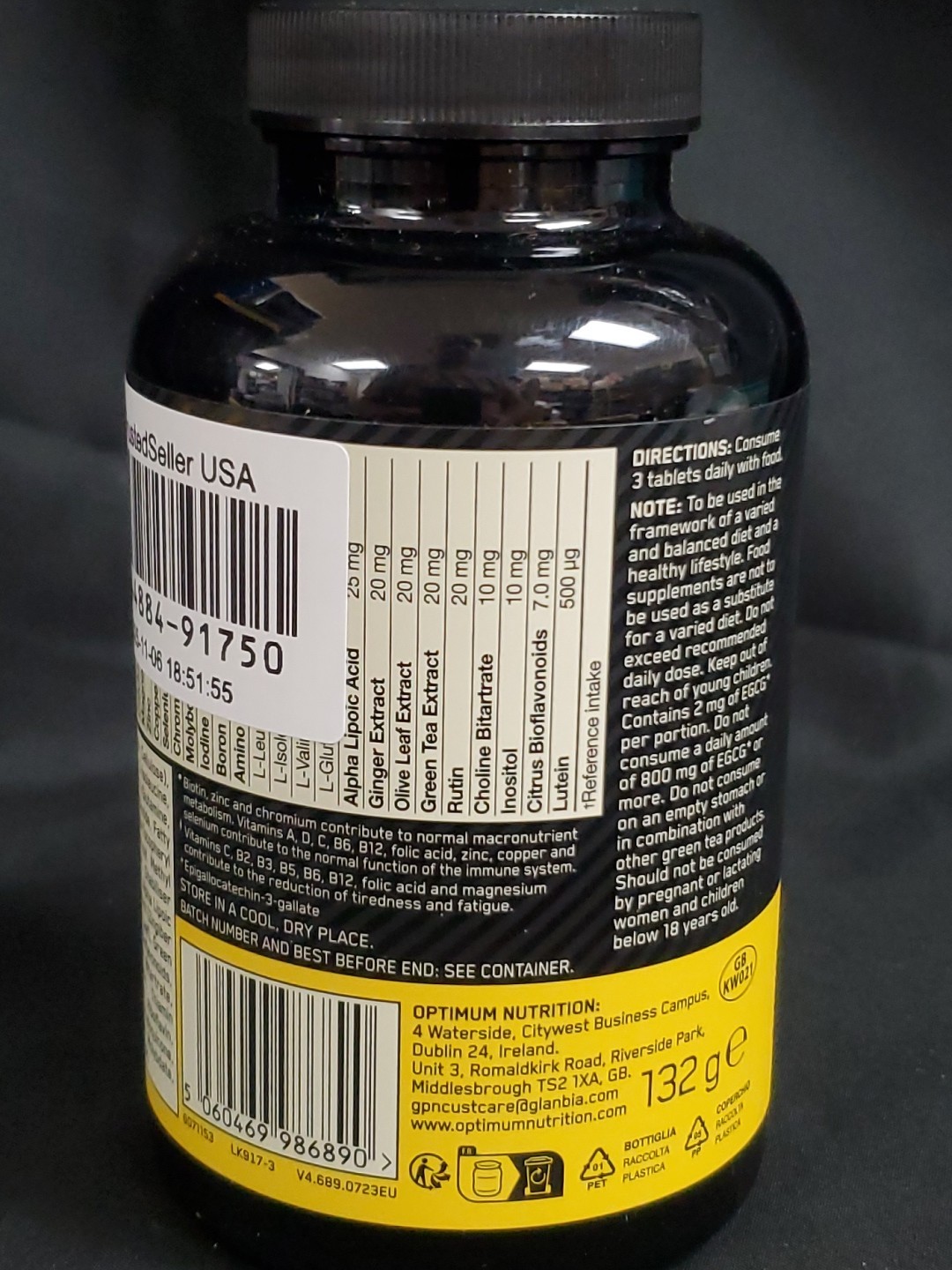 Optimum Nutrition Opti-Men Multivitamin 90 Tablets Exp. 03/2026 NEW