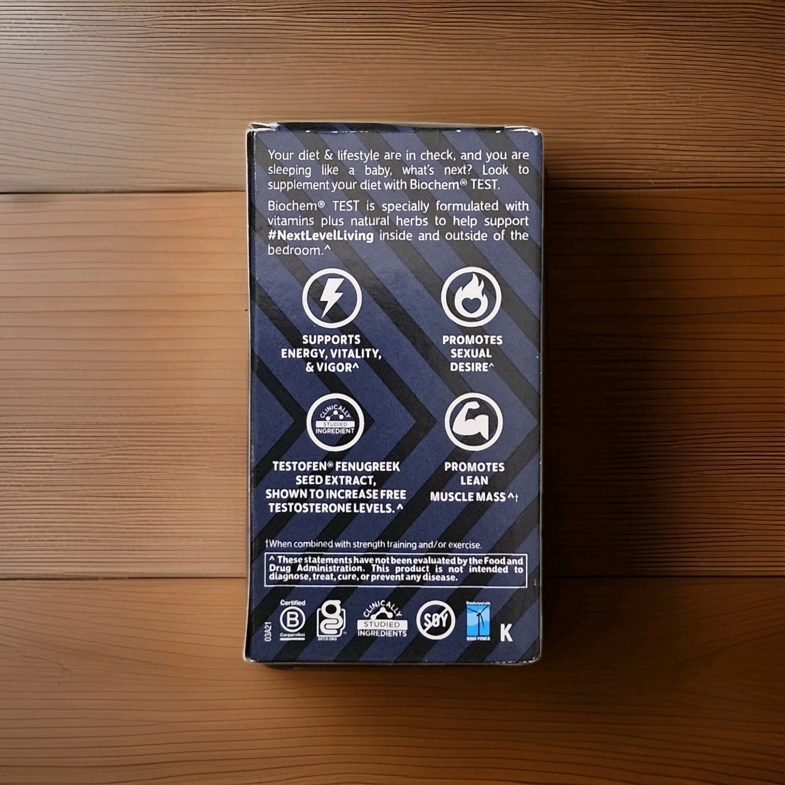 TEST 🟠 Natural Testosterone Booster | 60 Vegetarian Capsules | Exp 12/2026