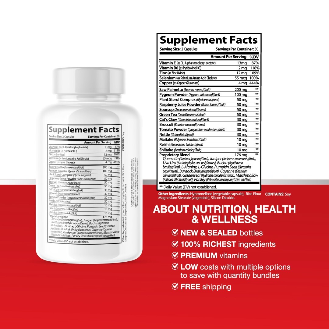 Ortho Prostate- Prostate Support- 4 Bottles- 240 Capsules