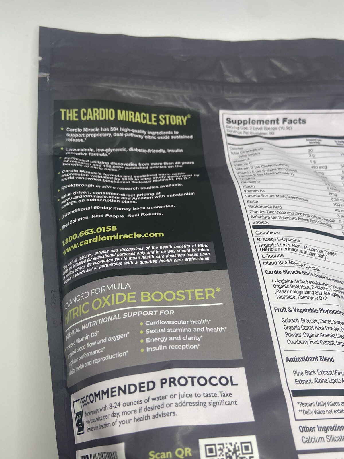 Cardio Miracle (Made in USA) The Complete Nitric Oxide 10/2025 – LARGE , (90 )