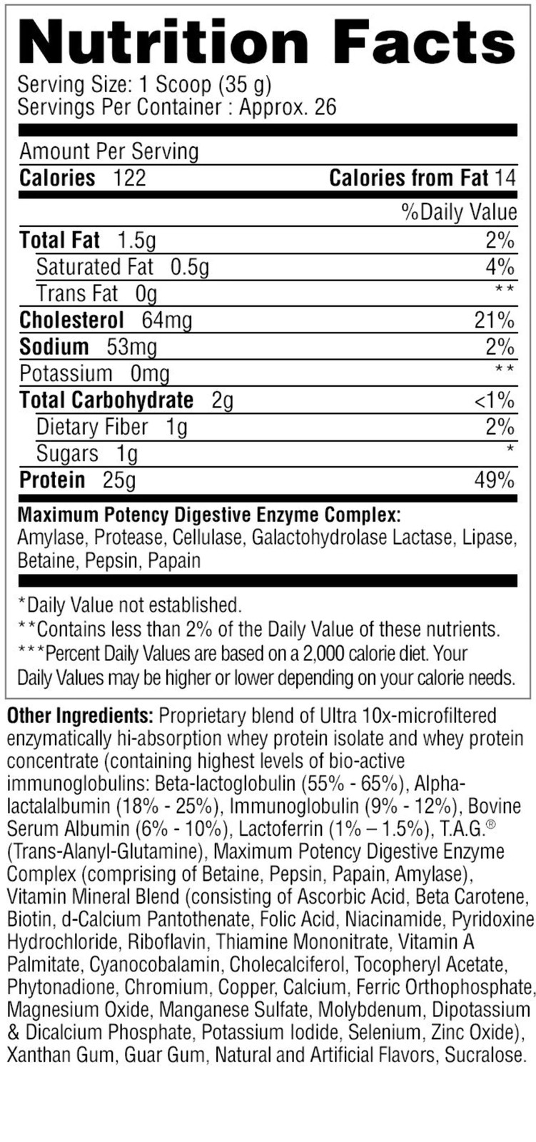 Metabolic Nutrition Protizyme 2lb