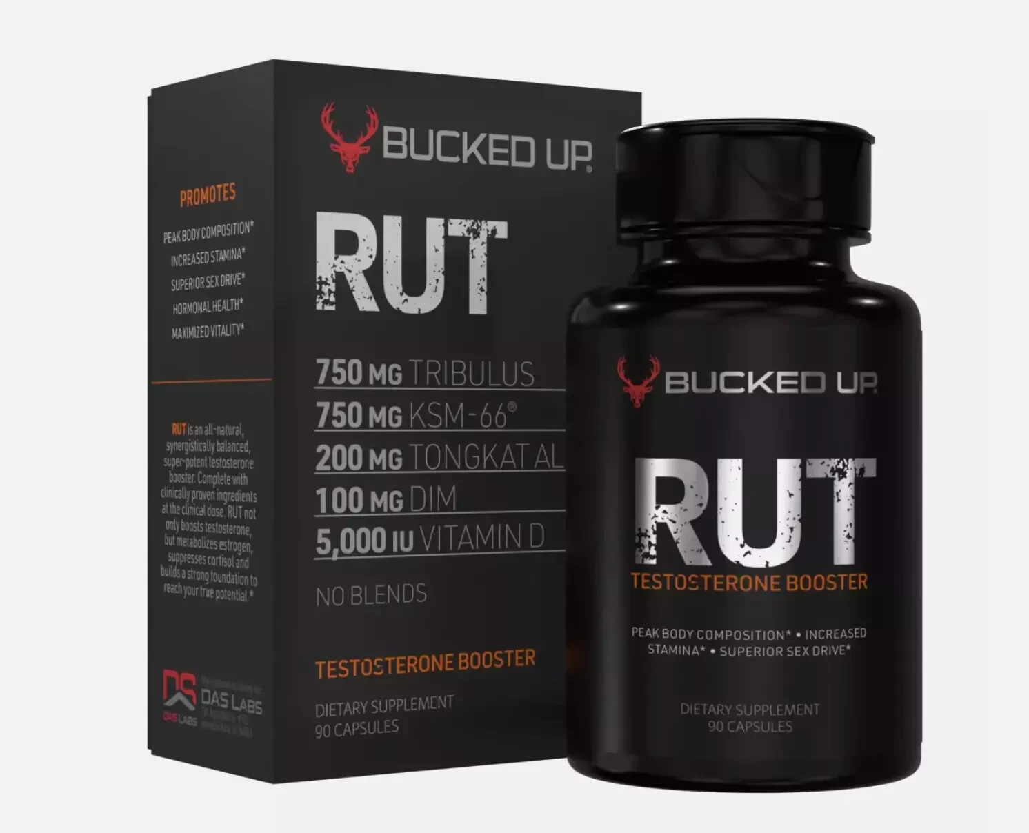 BUCKED UP RUT TESTOSTERONE BOOSTER 30 Servings Hormone Balance FREE SHIPPING