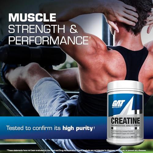 GAT SPORT Creatine Monohydrate Powder – Boost Strength, Brain Health, and – 300