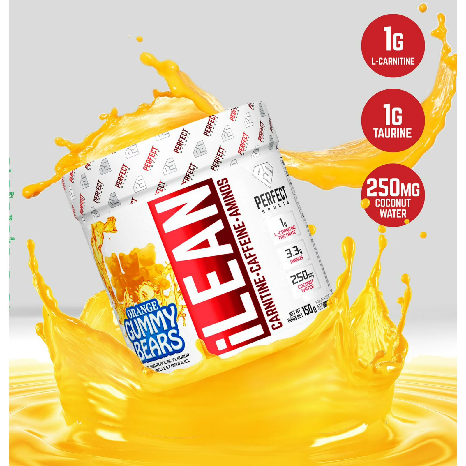 Perfect Sports, iLEAN, Orange Gummy Bear, 30 Servings