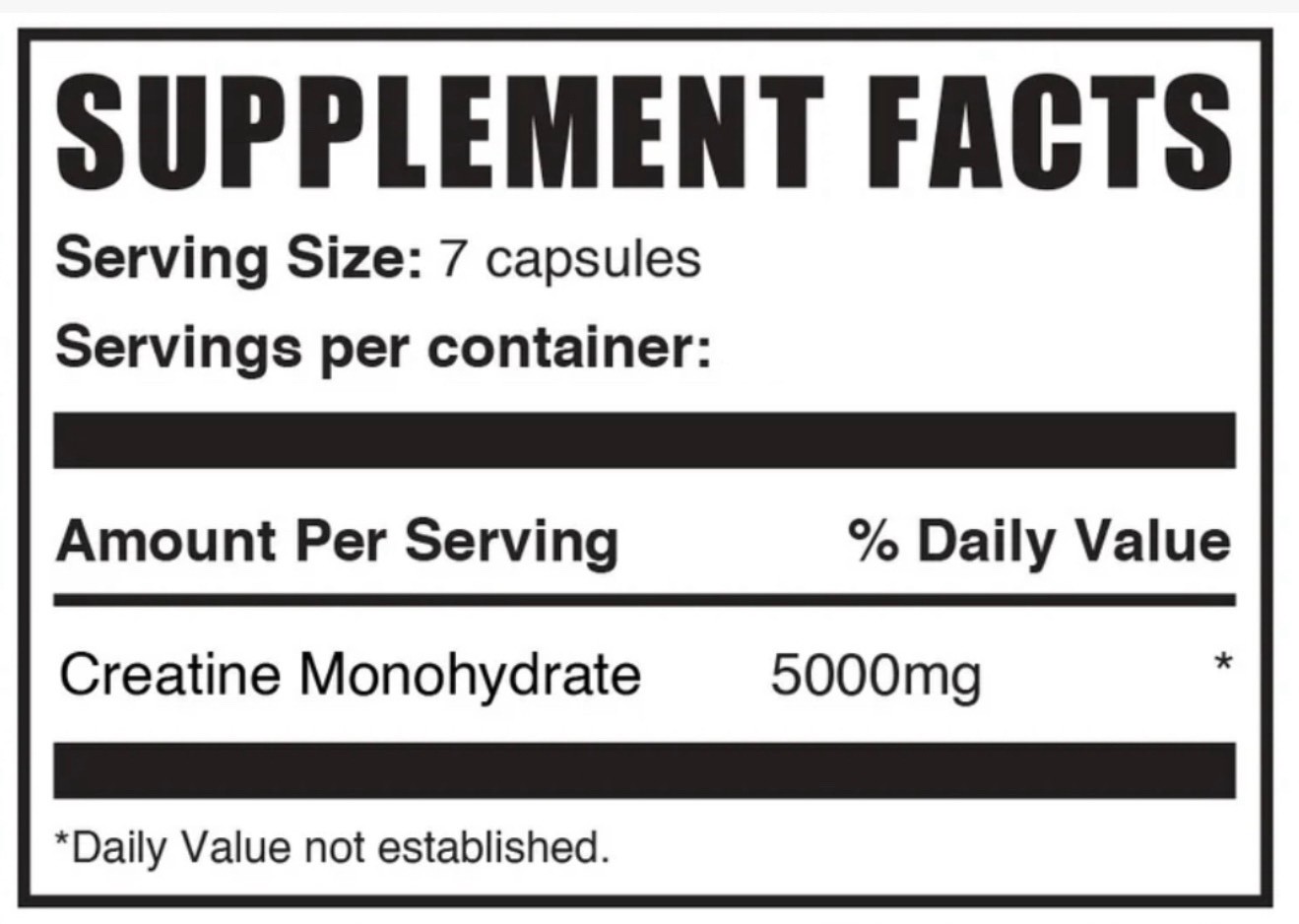 100% Creatine Monohydrate Capsules 5000mg (700mg Per Capsule) 840 Capsules