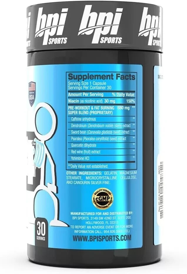 [ 2 pack ] BPI Sports B4 THERMOGENIC FAT BURNER – 30 capsules