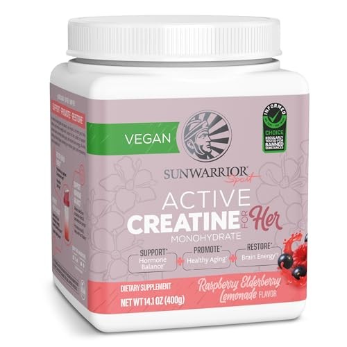 Active Creatine Monohydrate Raspberry Elderflower 14.1oz Powder