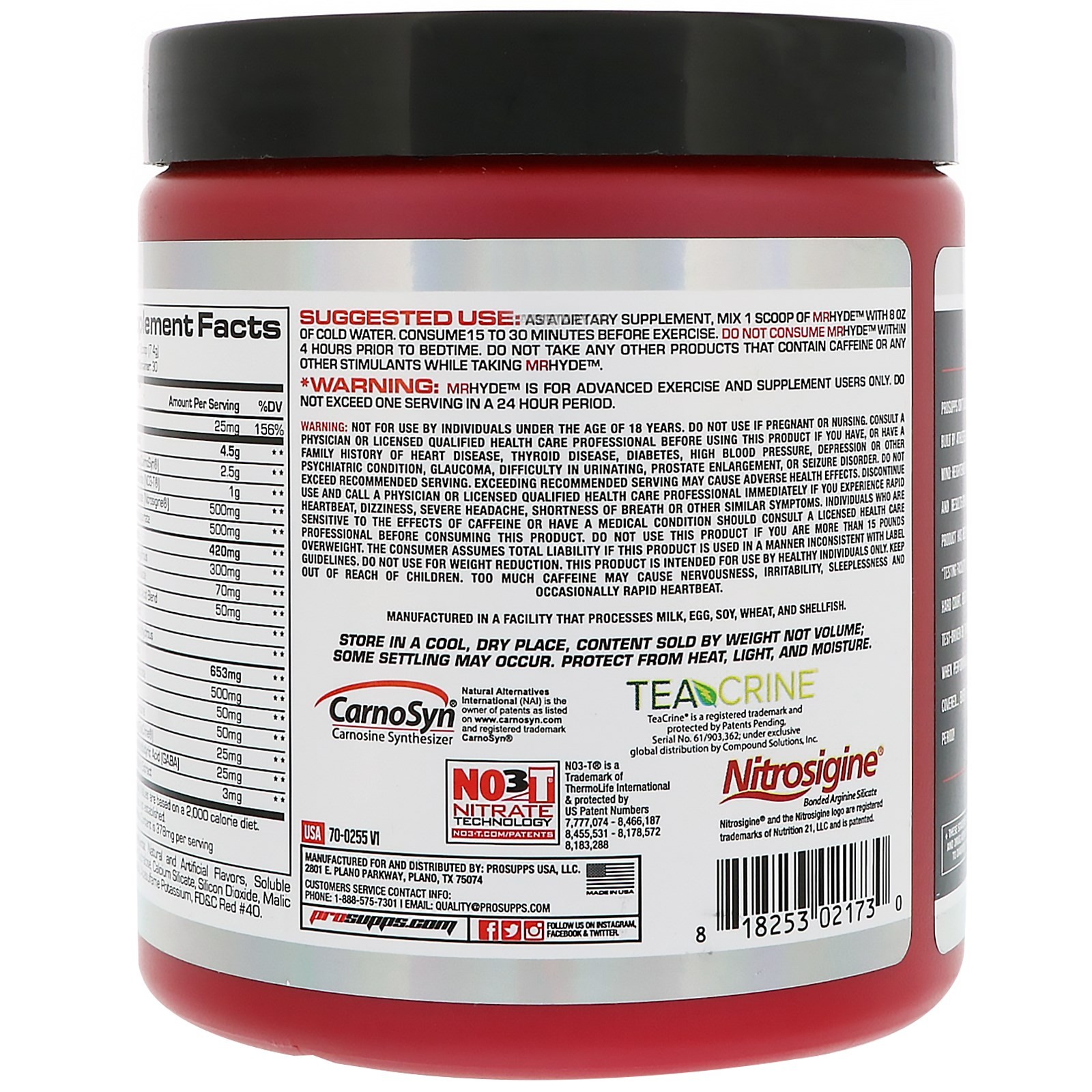 Hyde Xtreme, Intense Energy Pre Workout, Watermelon Rush, 7.4 oz (210 g)