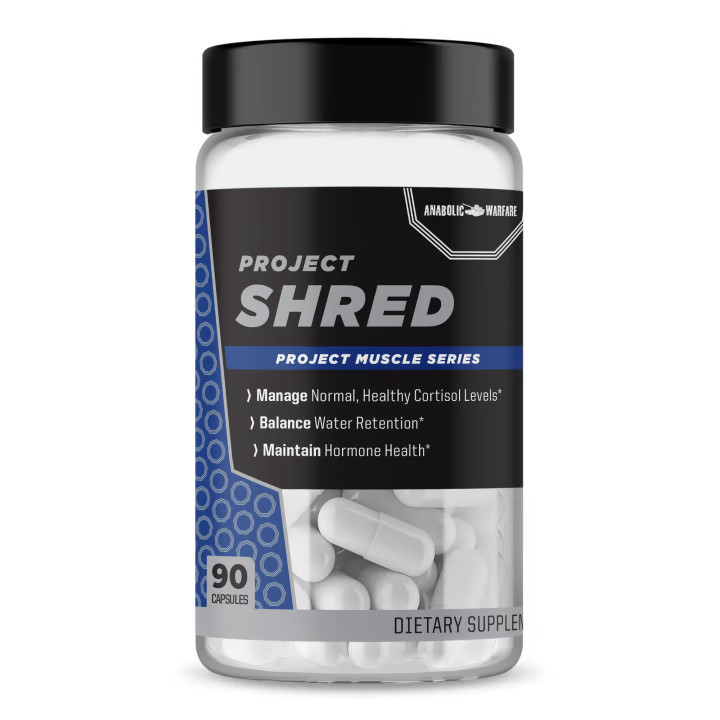 ANABOLIC WARFARE PROJECT SHRED Water Retention Hormone Health 90 Capsules