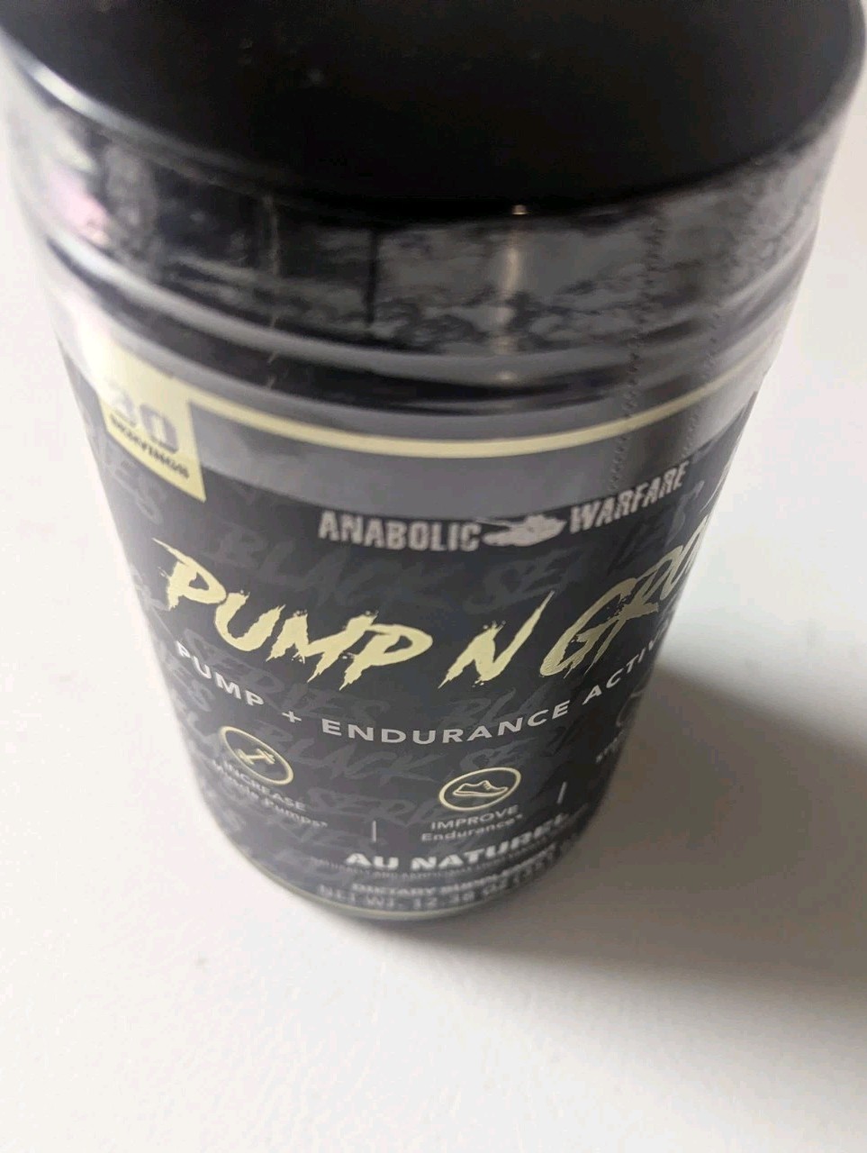 Anabolic Warfare PUMP-N-GROW Non-Stim Pre-Workout 30SRV Redcon1 Big Noise New