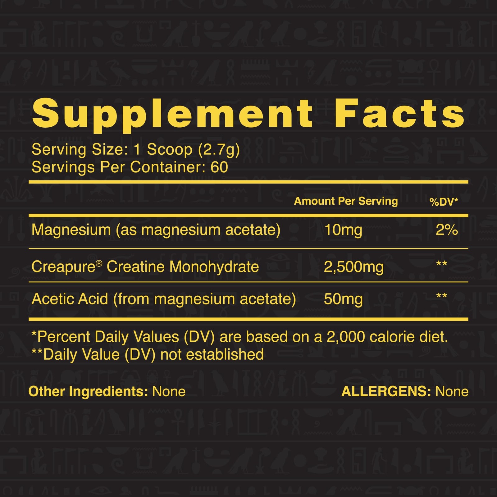 Ambrosia Atlas Performance Creatine Creapure® + Acetic 0.39 Ounce (Pack of 1)