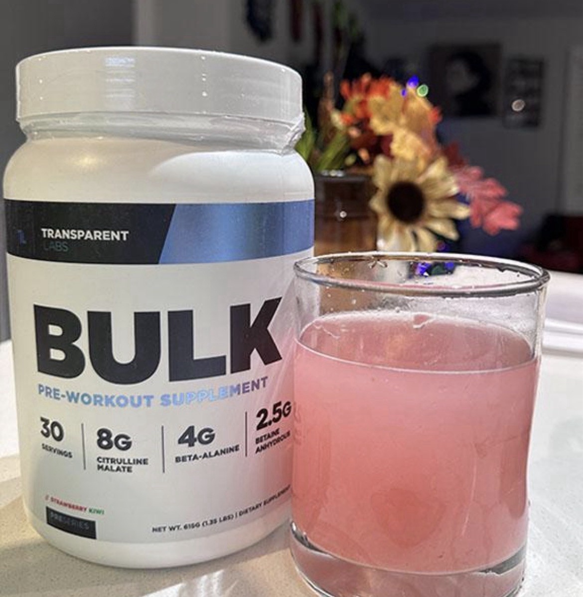 Transparent Labs BULK Pre Workout Strawberry Kiwi 30 Servings New Sealed