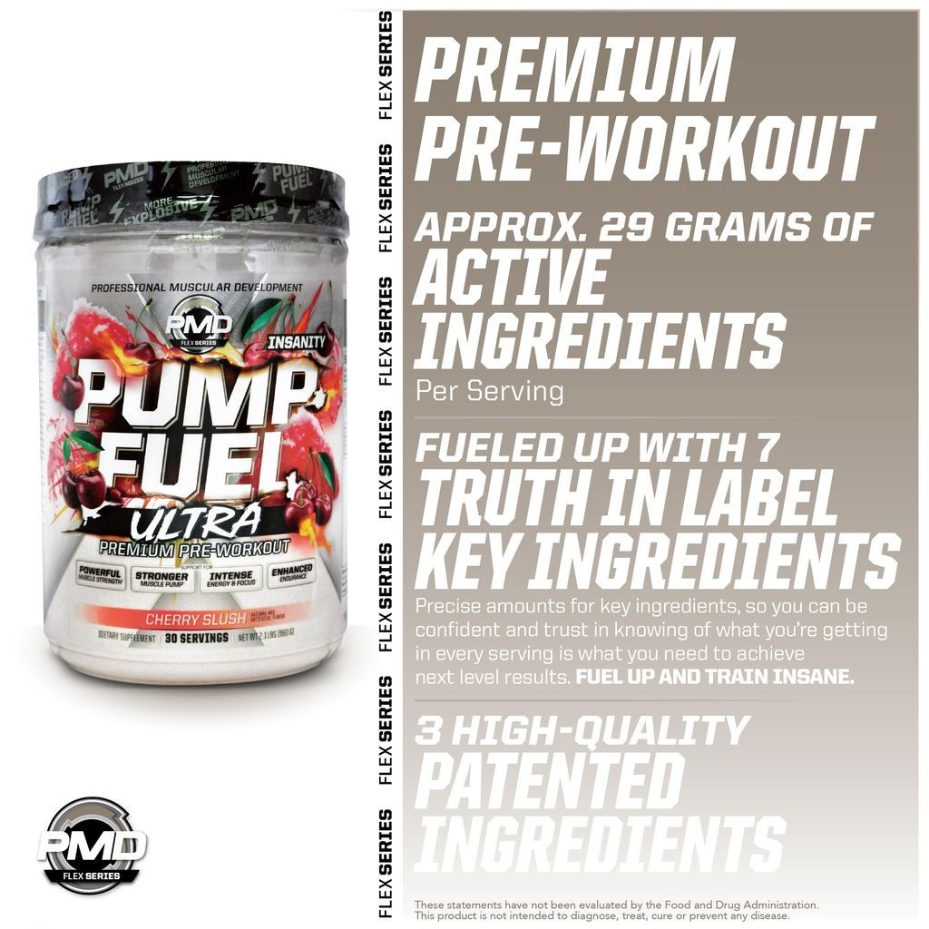 PUMP FUEL ULTRA INSANITY GLYCO LOAD PRE WORKOUT – CHERRY SLUSH (30 Servings)