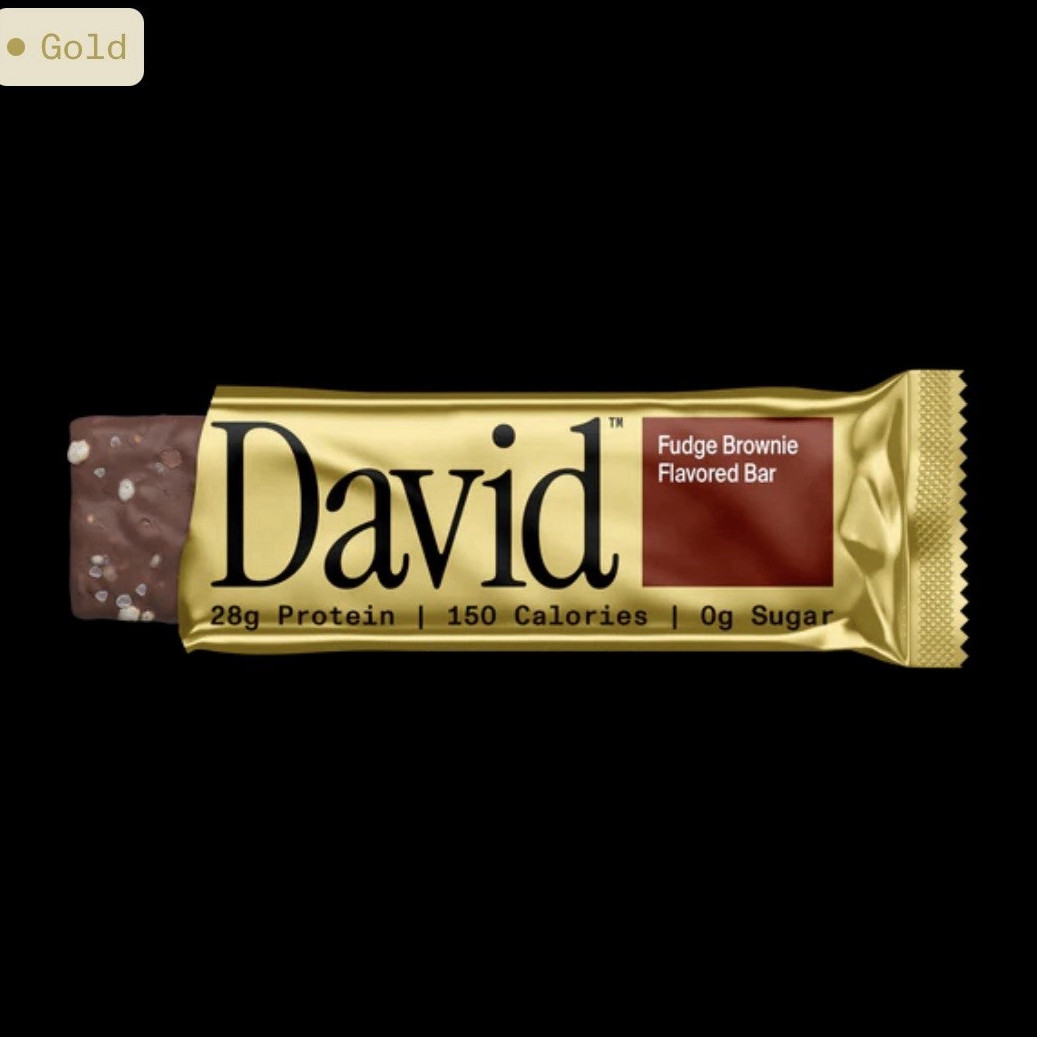 David Gold Fudge Brownie Protein Bar 28g Protein 150 Cal 0g Sugar Gluten Free