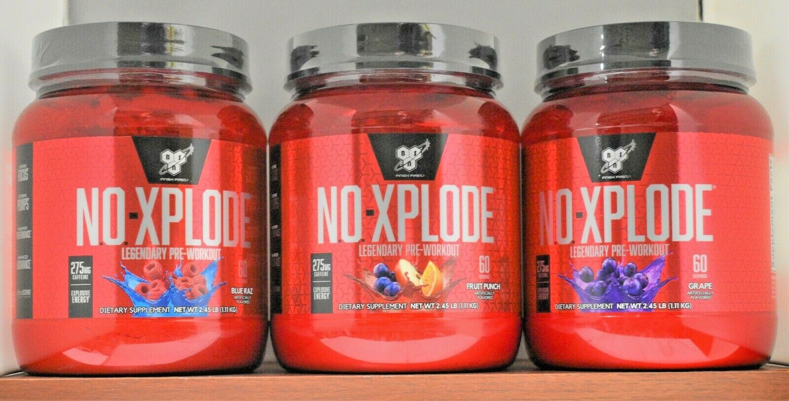 BSN N.O.XPLODE Pre-Workout NO Xplode 2.45lb 60 Servings (Choose Flavor)