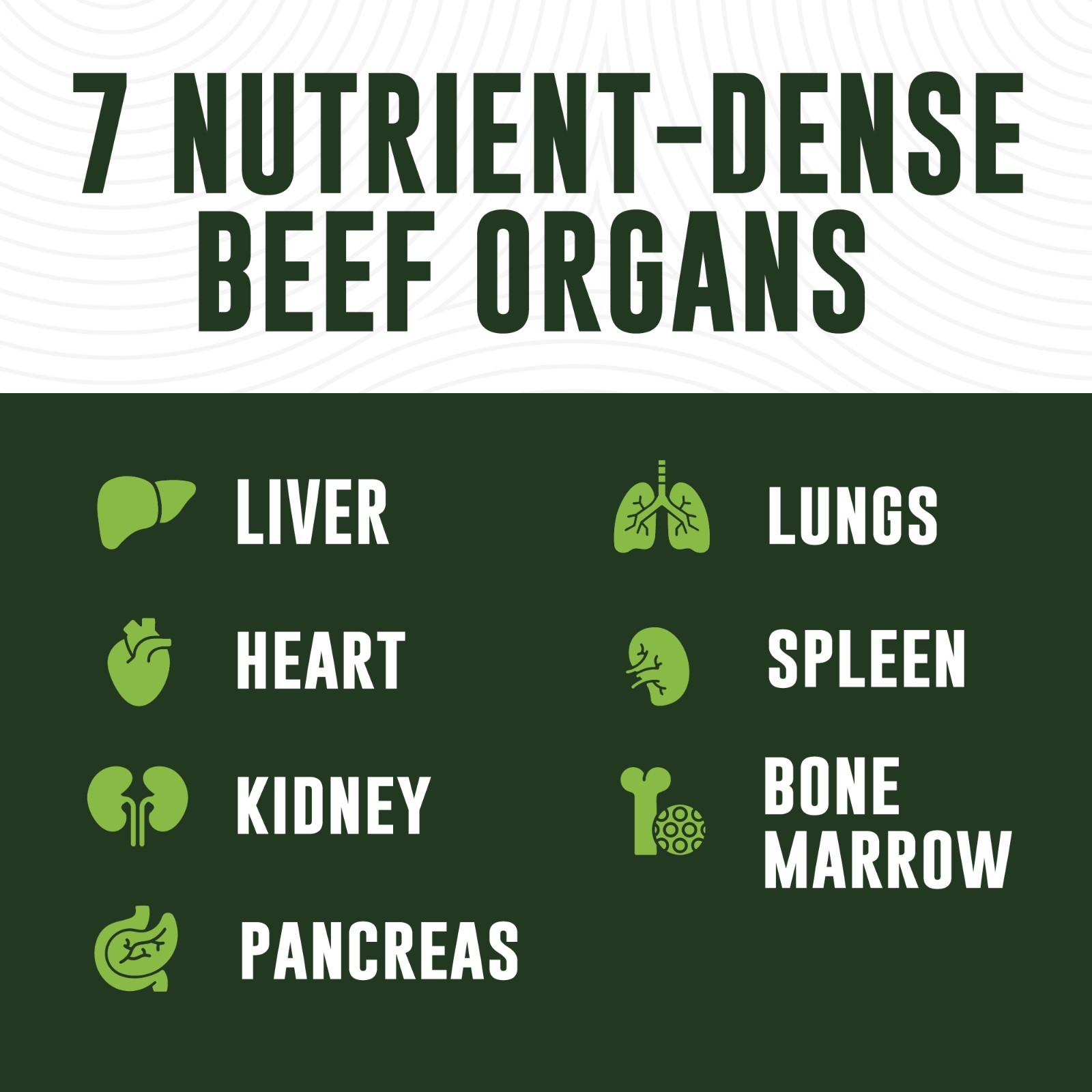 Beef Organ Supplement Grass Fed 7 Beef Organs Complex fr New Zealand Liver 180ct