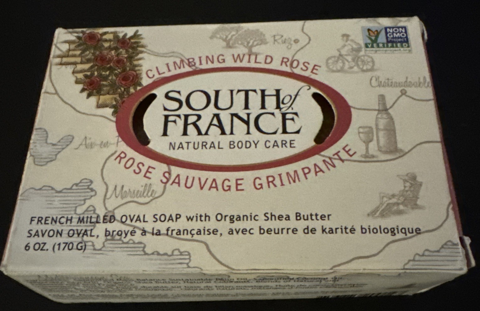 South Of France Climbing Wild Rose Bar Soap – 6 Oz