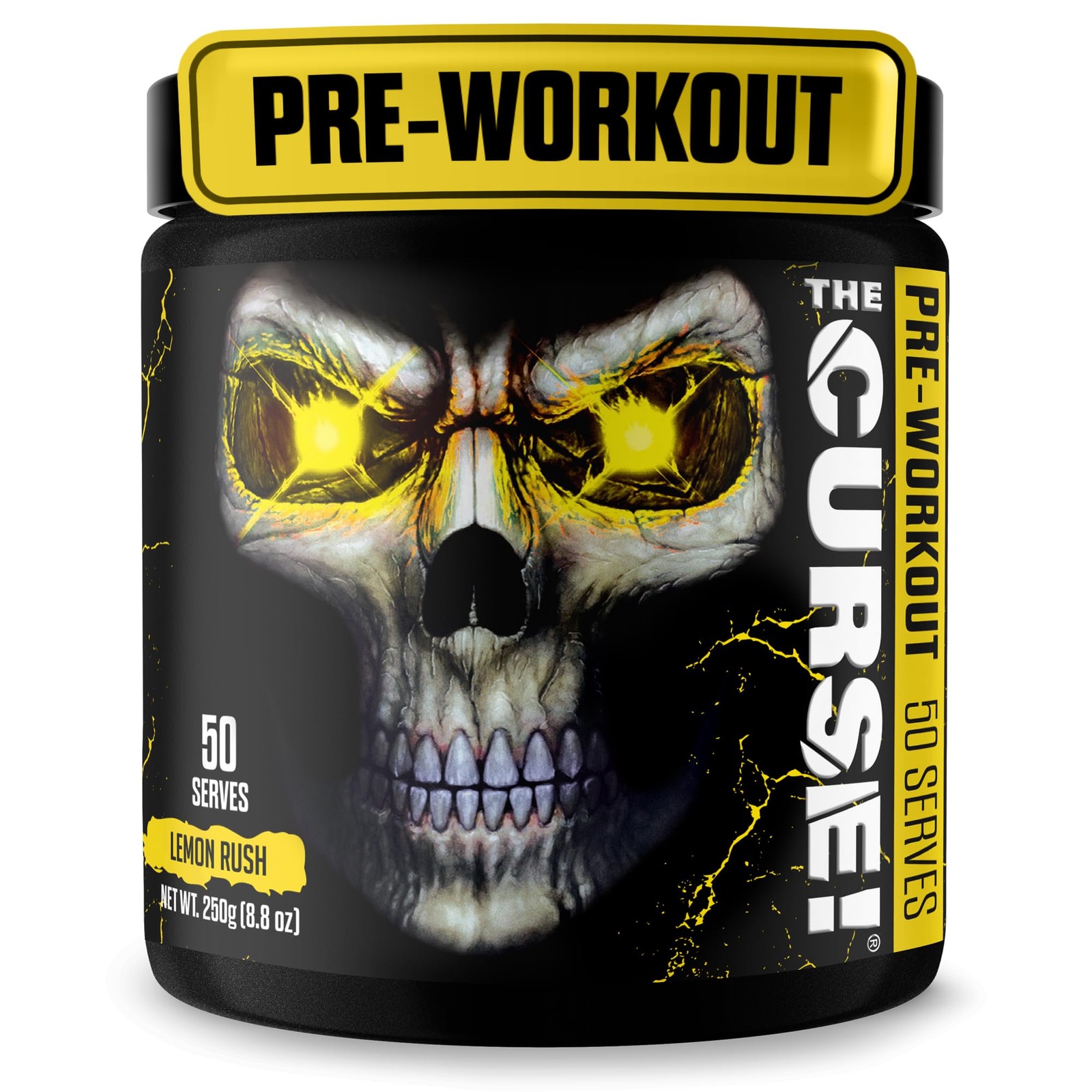 JNX SPORTS The Curse! Lemon Rush Pre Workout Powder 8.8 Ounce (Pack of 1)