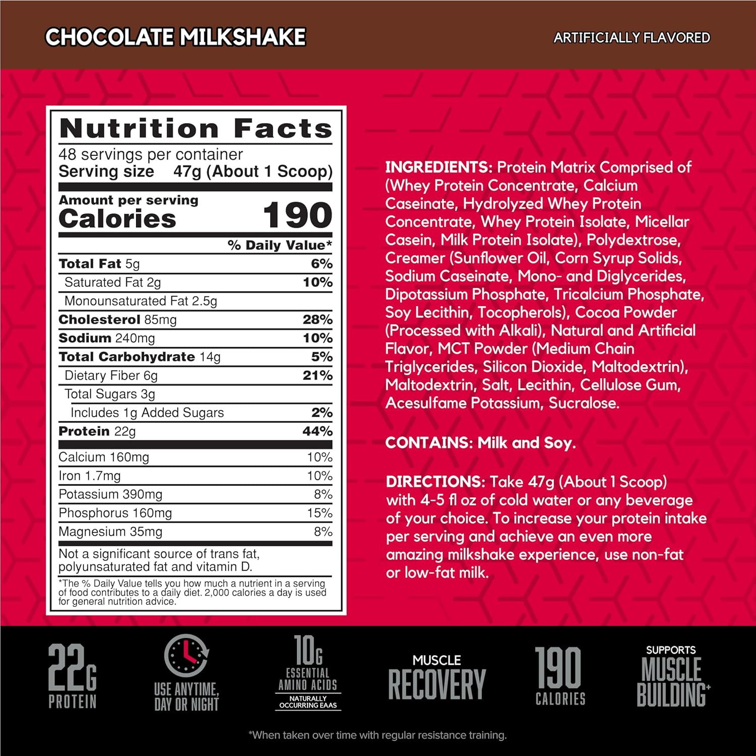 SYNTHA-6 Whey Protein Powder, Micellar Casein, Milk Protein Isolate, Chocolate M