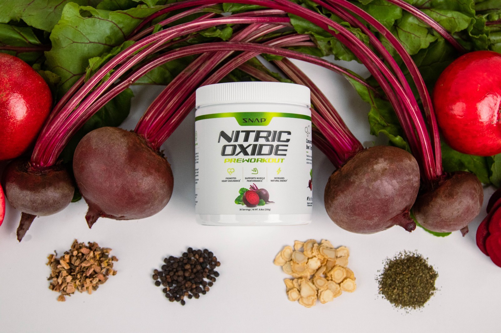 Beet Root Pre Workout Powder Organic Snap Supplements Nitric Oxide Booster 8.8oz