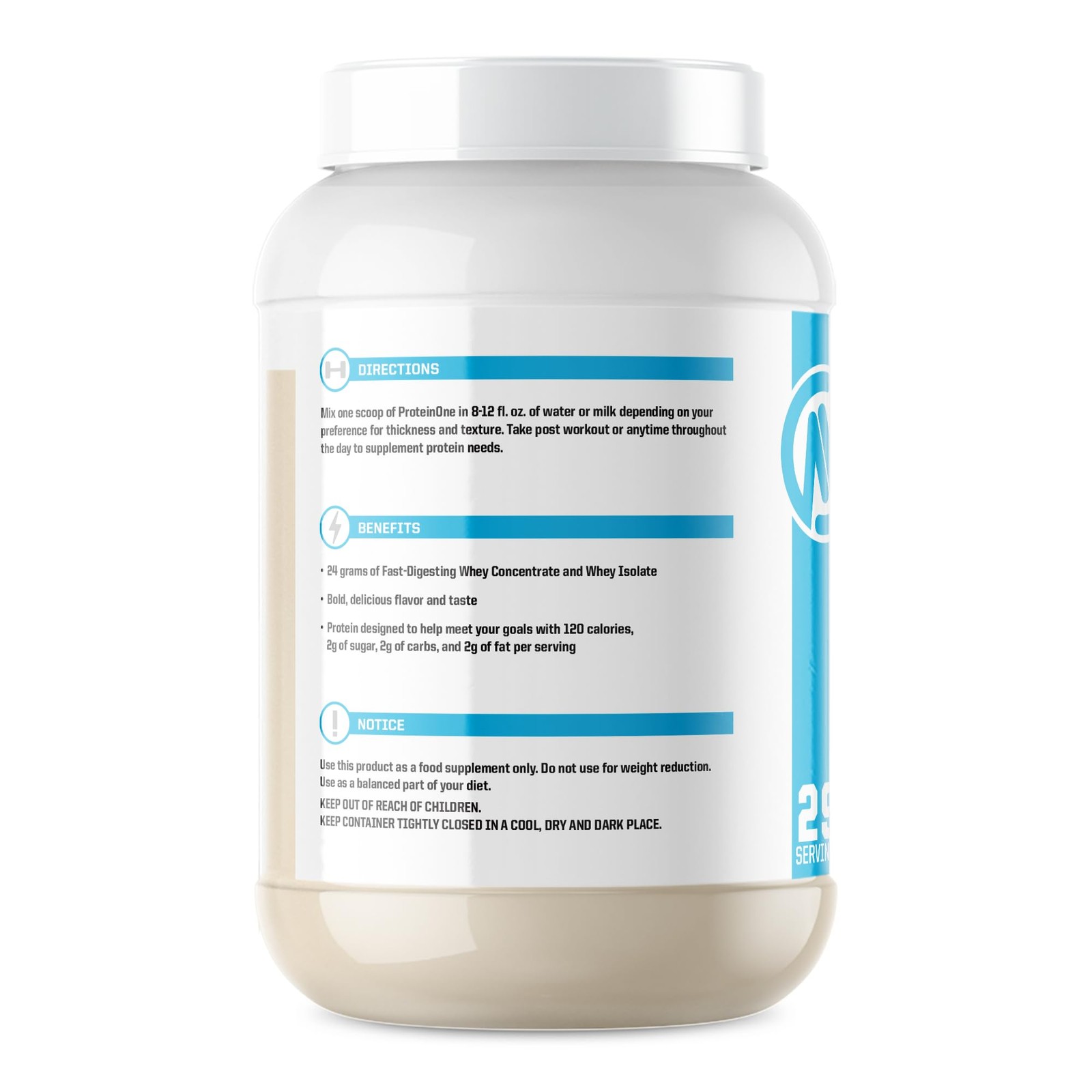 NutraOne ProteinOne Vanilla Ice Cream – 2lbs