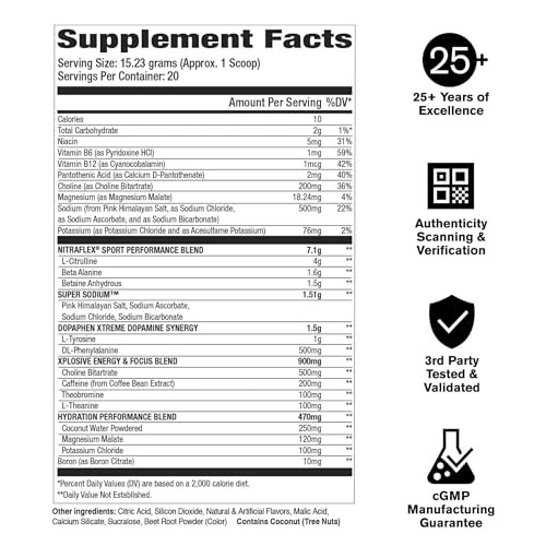 GAT Sport Nitraflex Sport Pre-Workout Fruit Punch 10.74oz
