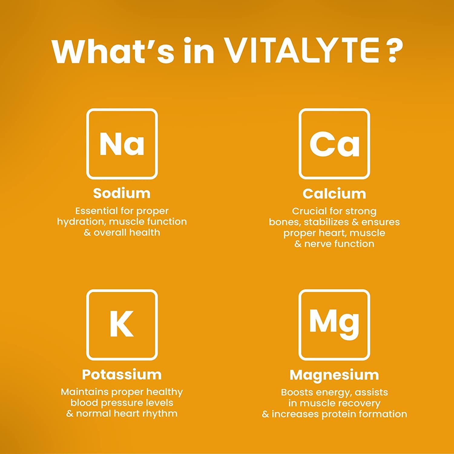 Vitalyte Electrolyte Powder, 35 oz, 40 Servings Per Container – Orange