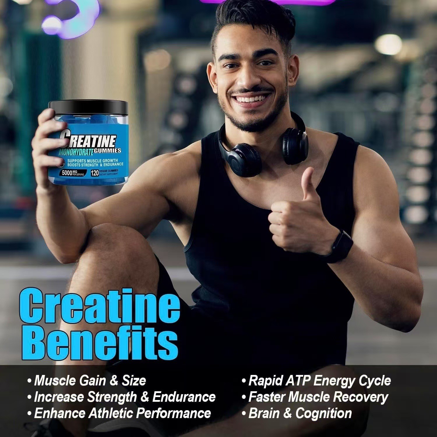 Counts 150 Strength Monohydrate Gummies – Increase Creatine and Build Muscle