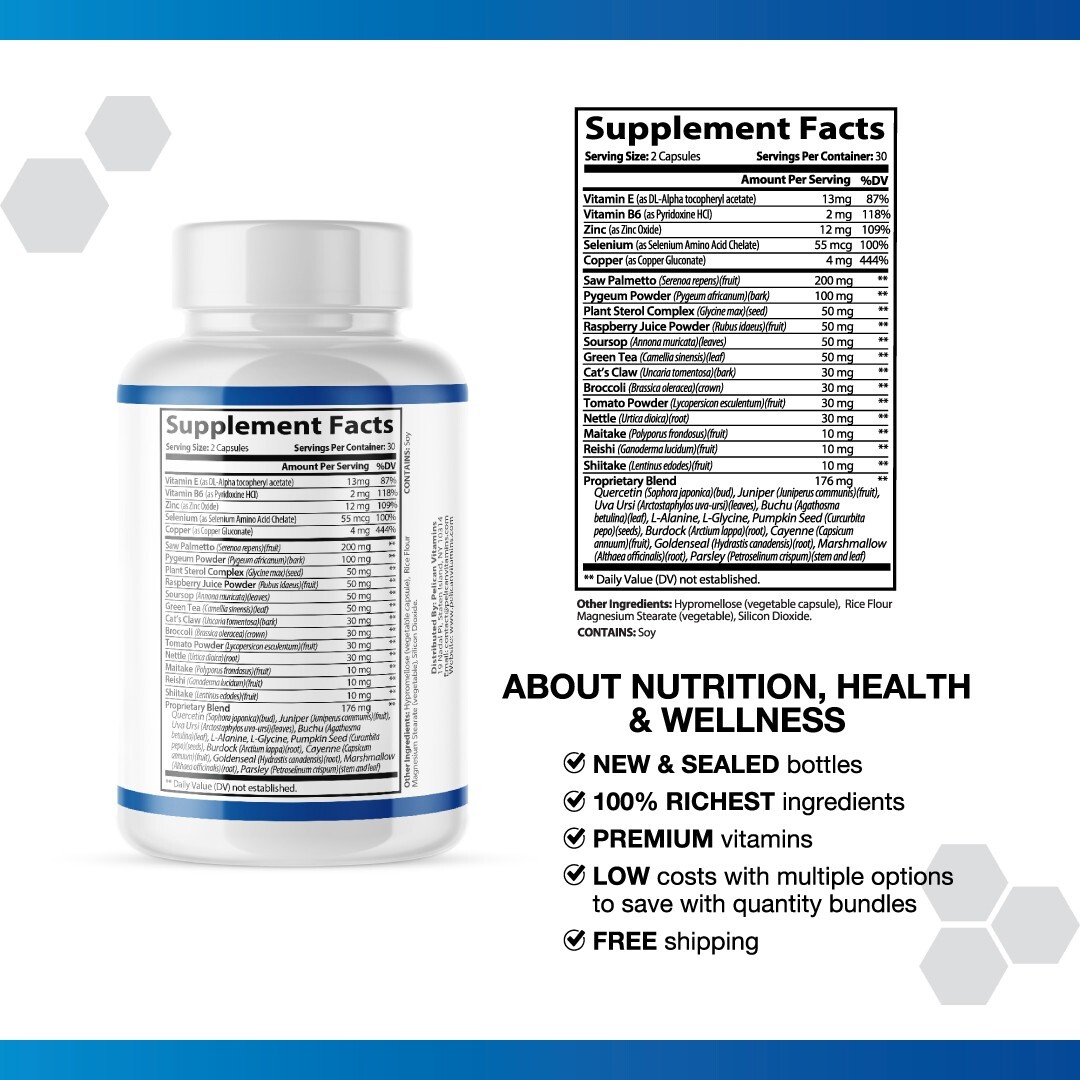 ProstaBiome – Support Supplement for Men – Urinary & Bladder Health-5 Bottles