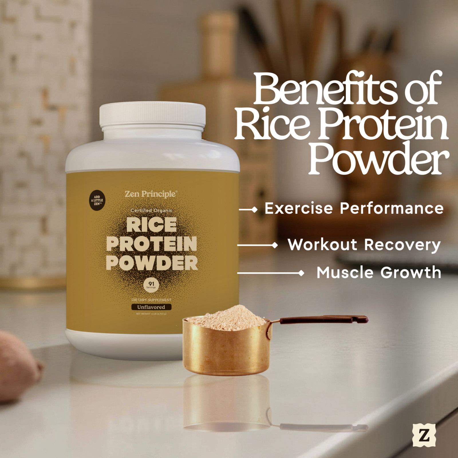 6 lb. Organic Brown Rice Protein Powder. USDA Certified. 80% Protein.