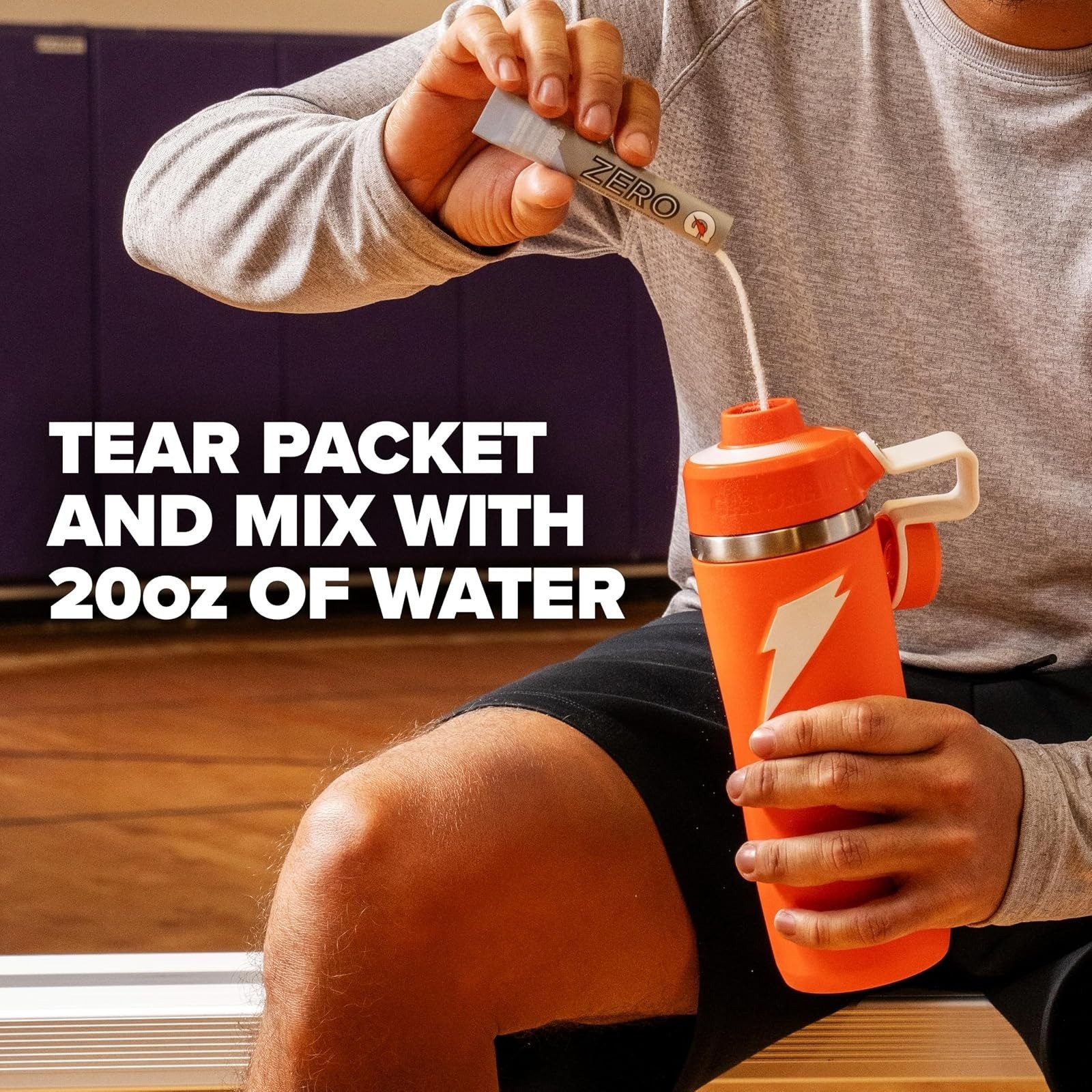 Gatorade Zero Sugar Electrolyte Powder, Grape Flavor, 32 Servings