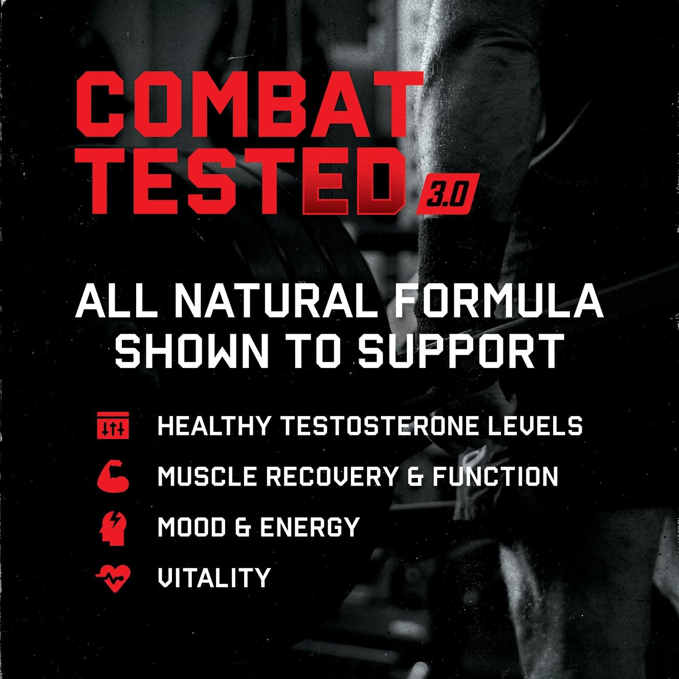 Jocko Fuel Test Booster for Men – Natural Endurance, 120 Count (Pack of 1)