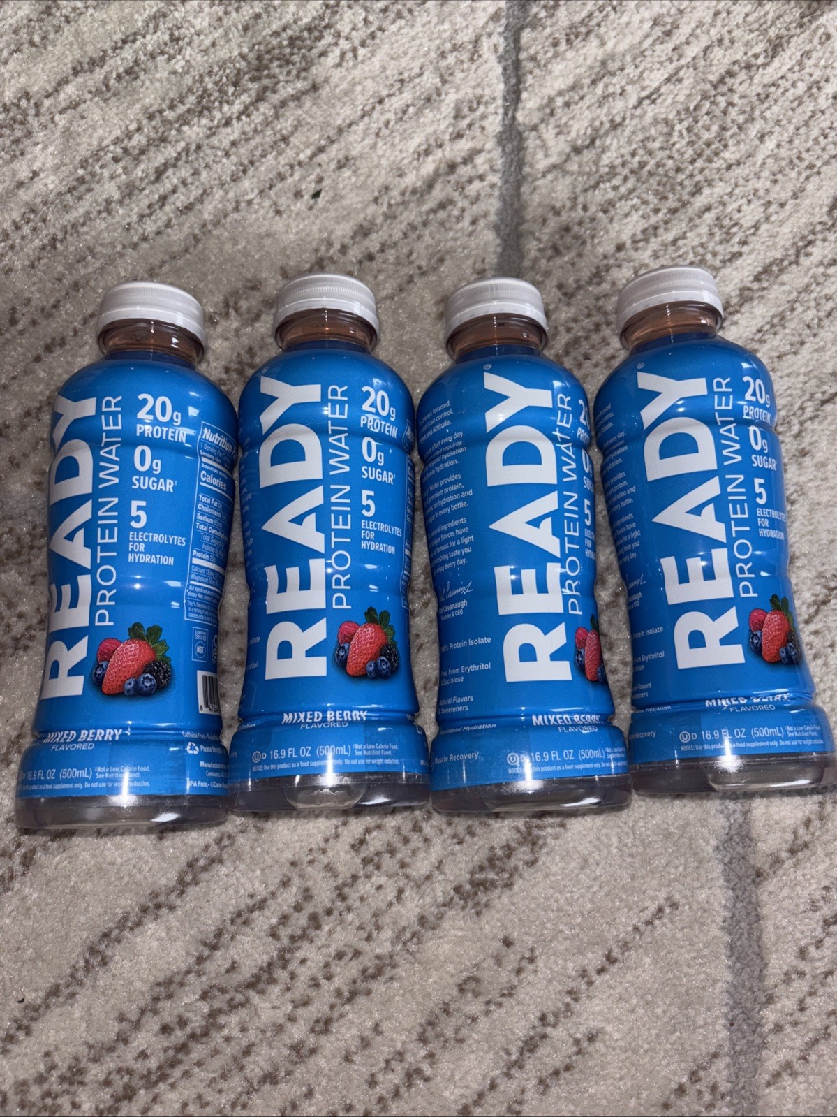 Ready Protein Water Mixed Berry Flavor 4 Pack 16.9 Oz