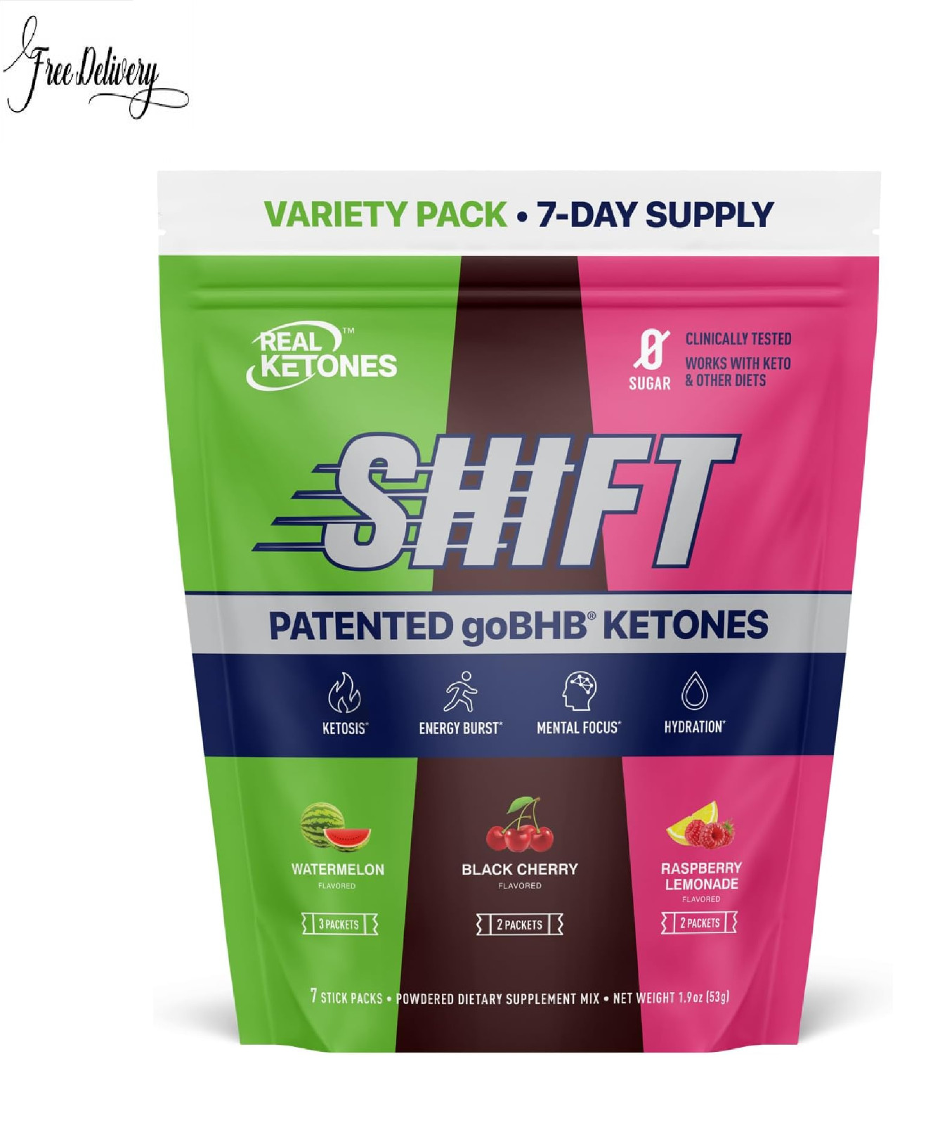 Real Ketones BHB Exogenous Ketones Drink Mix Packets Keto Electrolytes Powder Pa