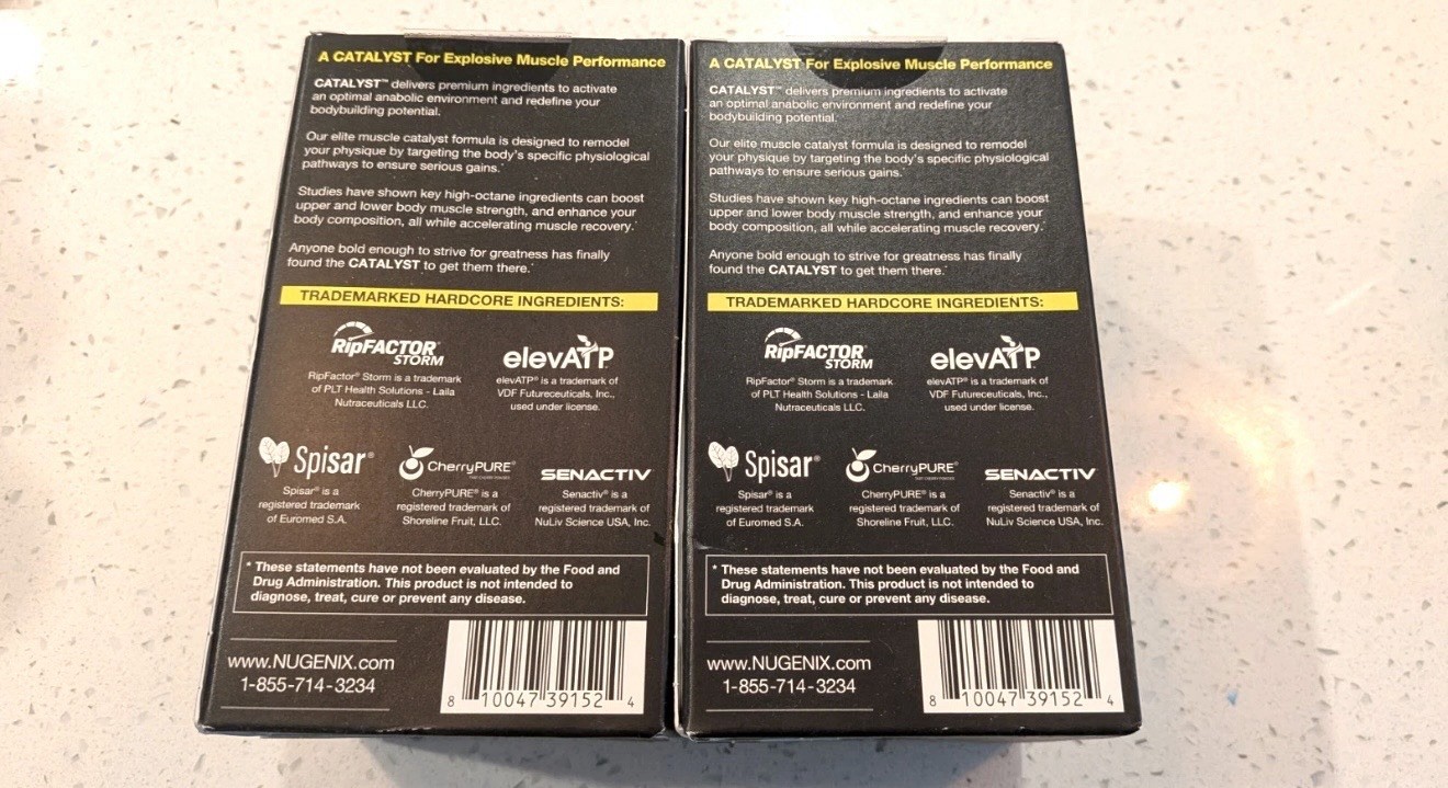 Nugenix Catalyst Enhanced Muscle Builder, Muscle Recovery 90ct, Ex. 8/26, 2 Pack
